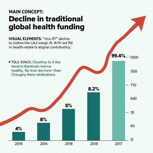Disminución de la financiación global para la salud de los principales donantes occidentales.