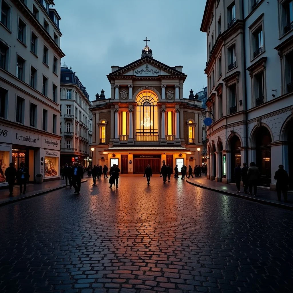 Los monumentos y medidas de seguridad rodean el teatro Bataclan en París.