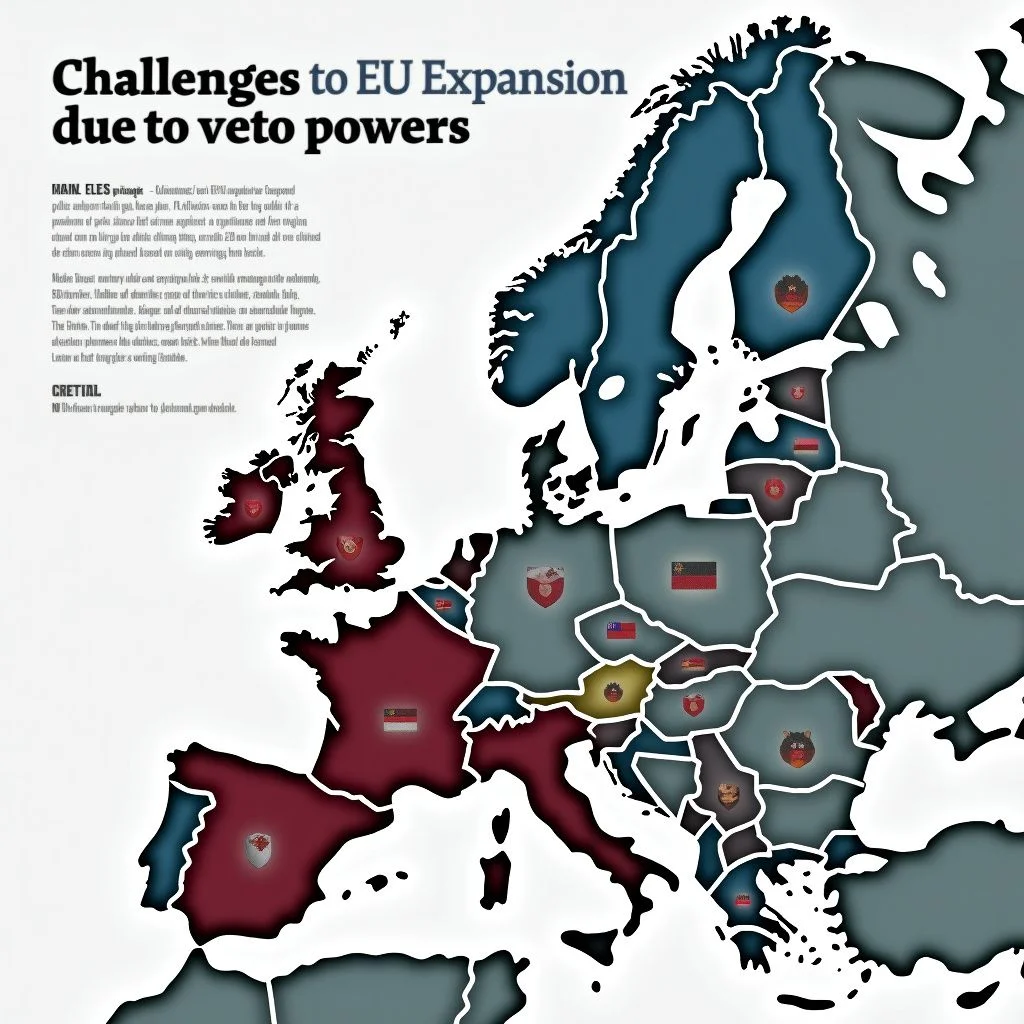 Los mapas muestran los desafíos de la expansión de la UE debido a los países que ejercen el veto.
