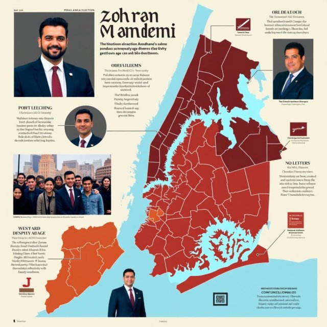 Zohran Mamdani celebra su victoria histórica en la elección para alcalde de la ciudad de Nueva York con una