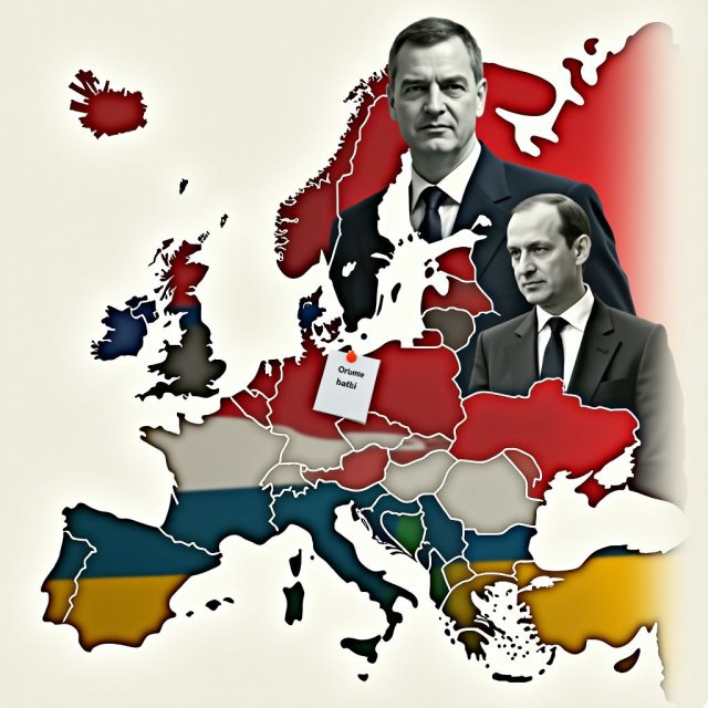 Boletas de elecciones, mapas y líderes en medio de la geopolítica europea.