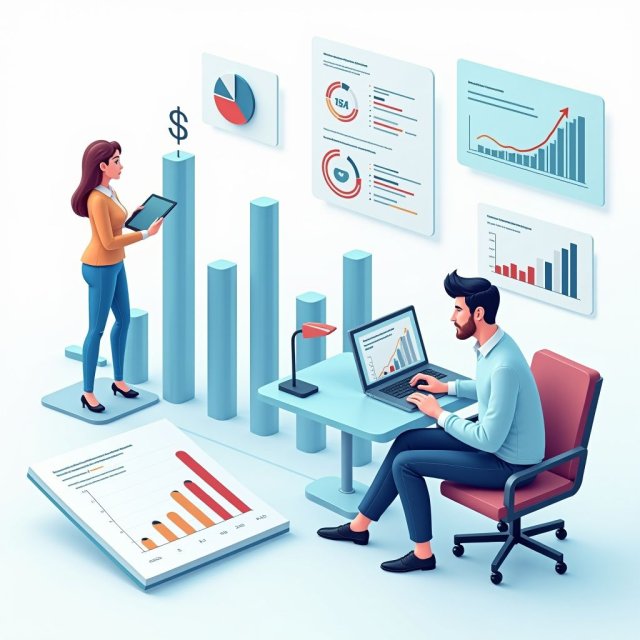 Gráficos y diagramas que ilustran el impacto del AI en las tendencias del mercado laboral.