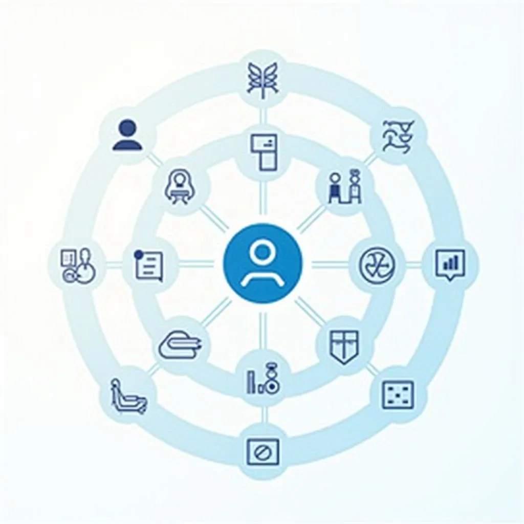 A network diagram of intersectoral coalitions for economic growth.