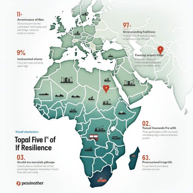 Gráficos que ilustran los Cinco I's de los indicadores de Resiliencia.