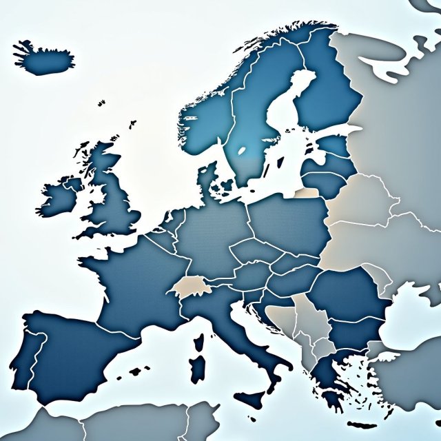 Mapas de países de la UE con infraestructura energética interconectada.