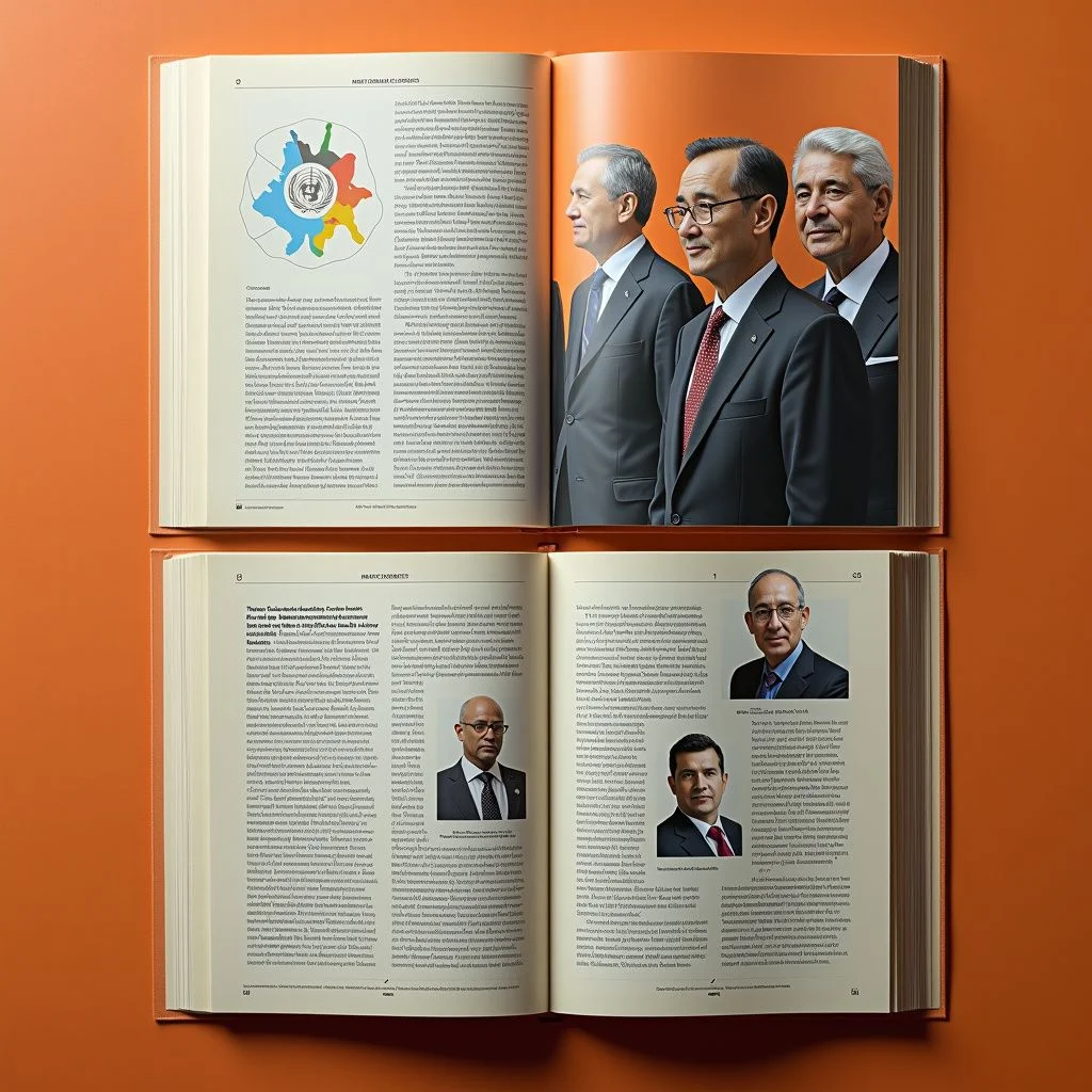 The United Nations emblem and leaders support Morocco's international resolution.