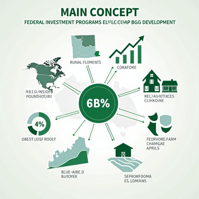 Los mapas y gráficos ilustran las iniciativas de desarrollo económico rural en todo el país.