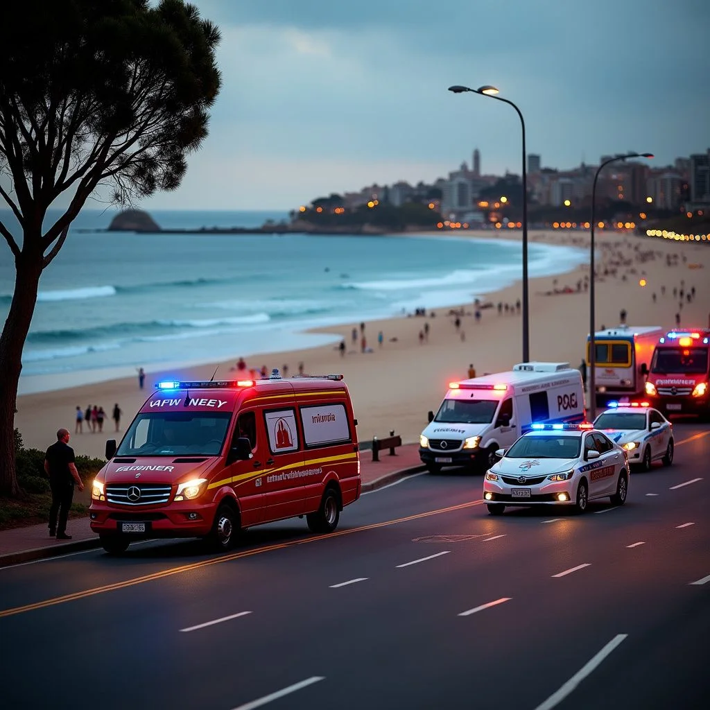 Les services d'urgence répondent à un tir à Bondi Beach pendant Hanoucca.