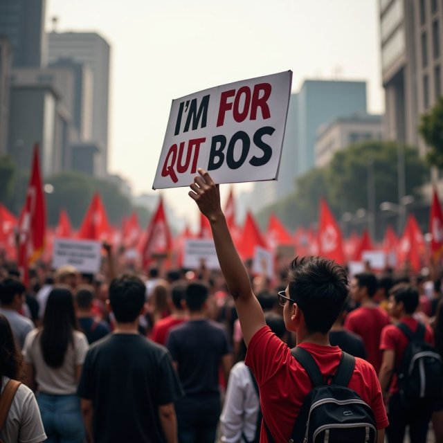 Los jóvenes manifestantes asiáticos se reúnen en las redes sociales para exigir cambios.