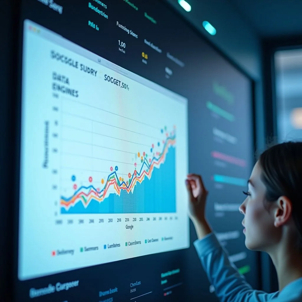 Gráfico que muestra cómo los motores de búsqueda impulsados por inteligencia artificial están ganando participación de mercado.