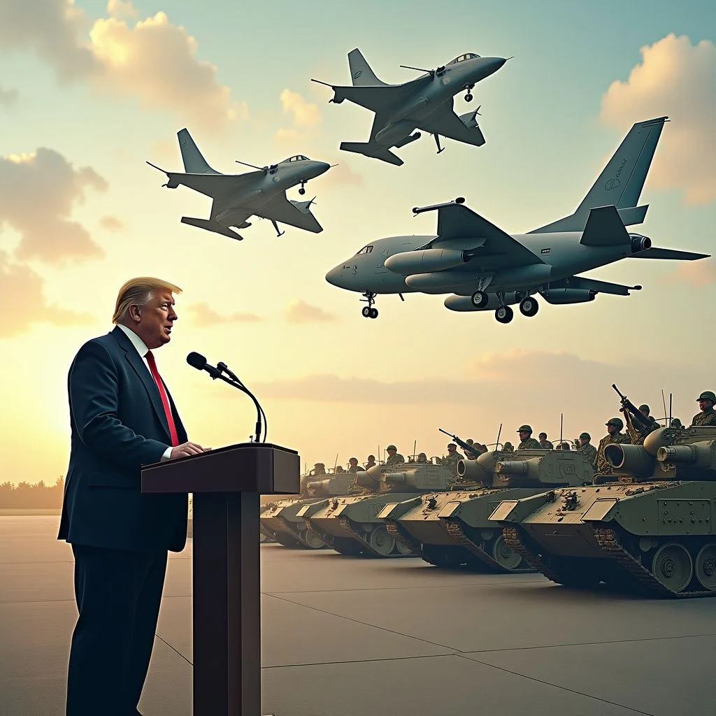 Desfiles militares, aumento del gasto en defensa y despliegues globales.