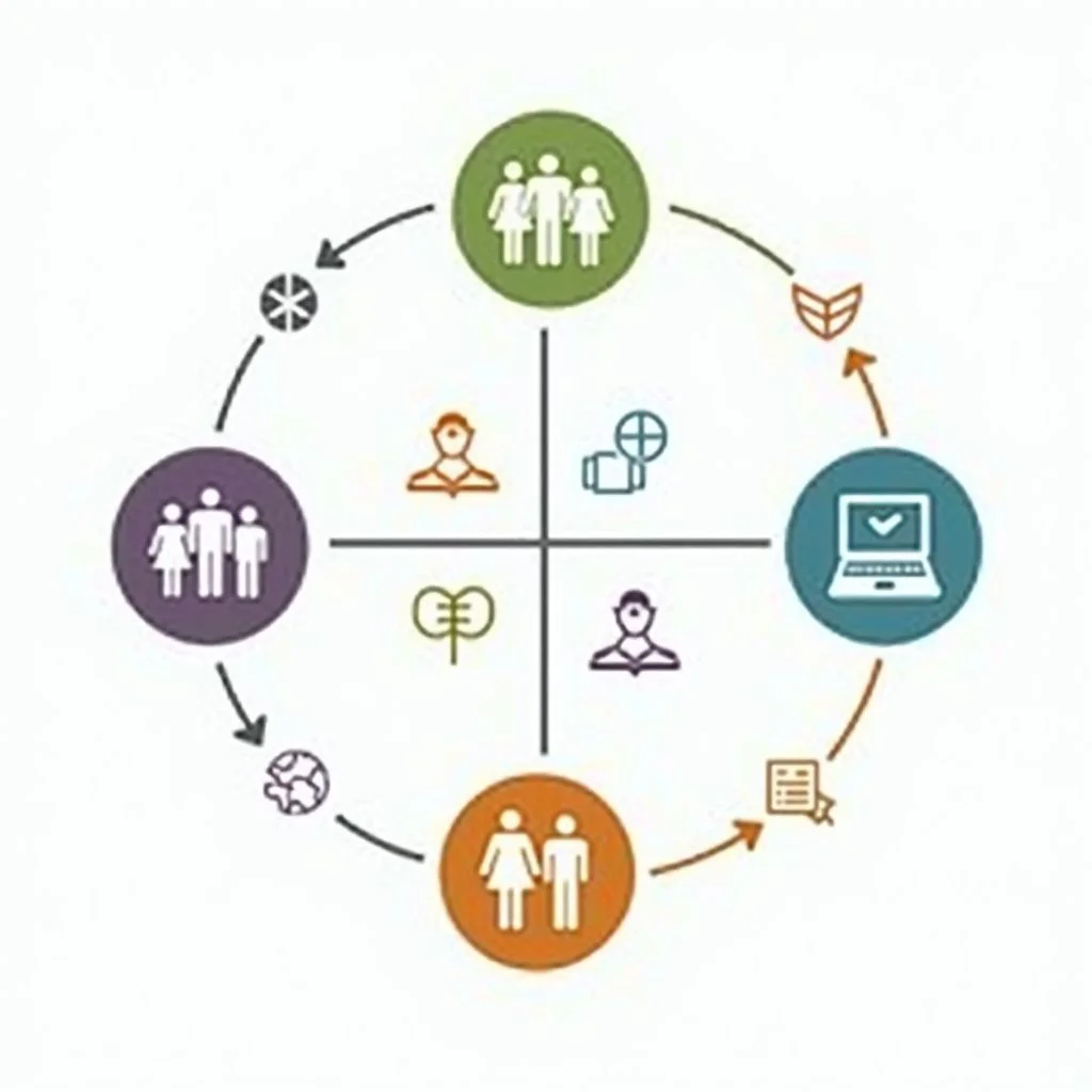 Un diagramme illustrant l'intersection des méthodes de recherche en éducation.