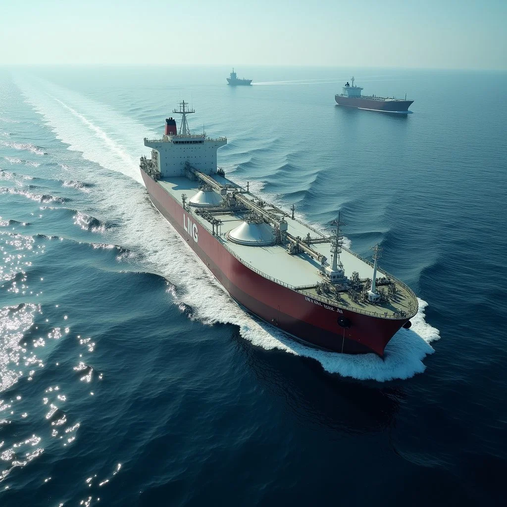 Les navires-citernes de GNL échappent aux sanctions via les routes commerciales mondiales et les routes.