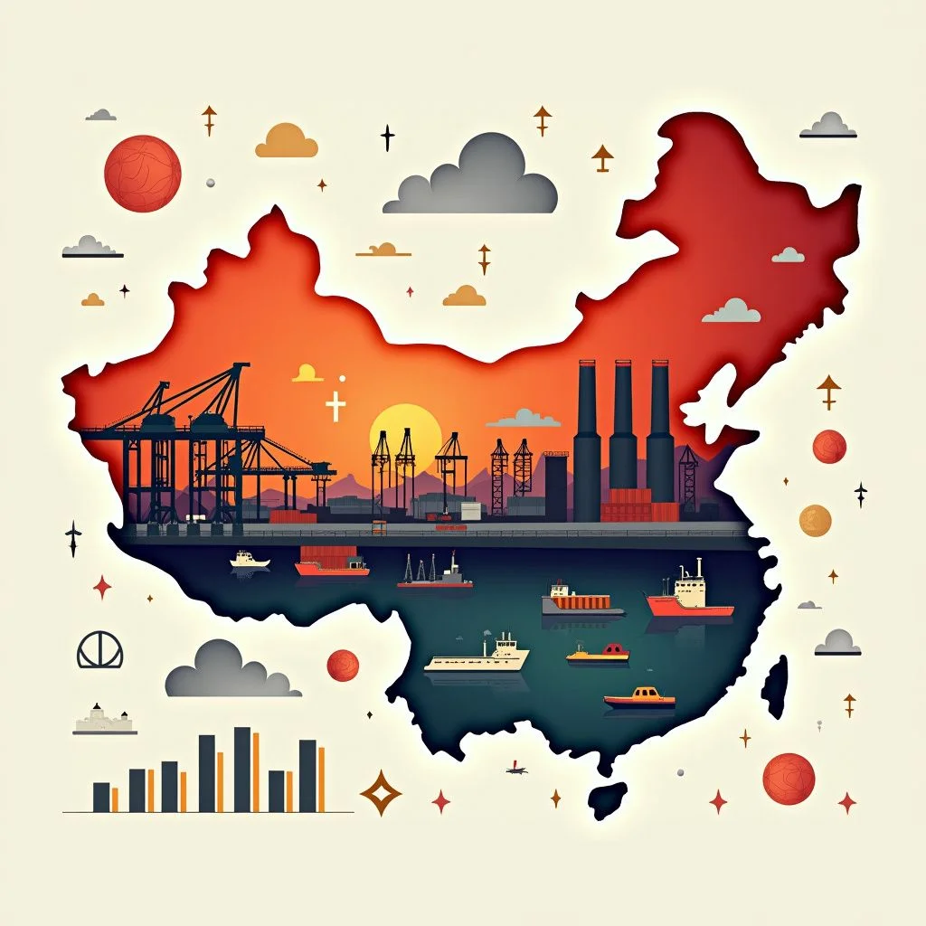 Usines chinoises, surcapacité, et subventions dans les pratiques commerciales injustes.