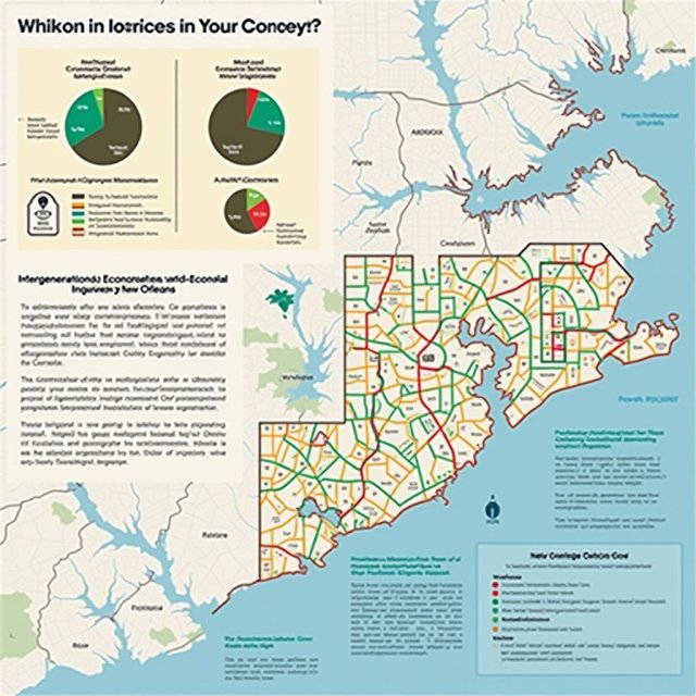 Los gráficos y mapas ilustran las disparidades económicas intergeneracionales de Nueva Orleans.