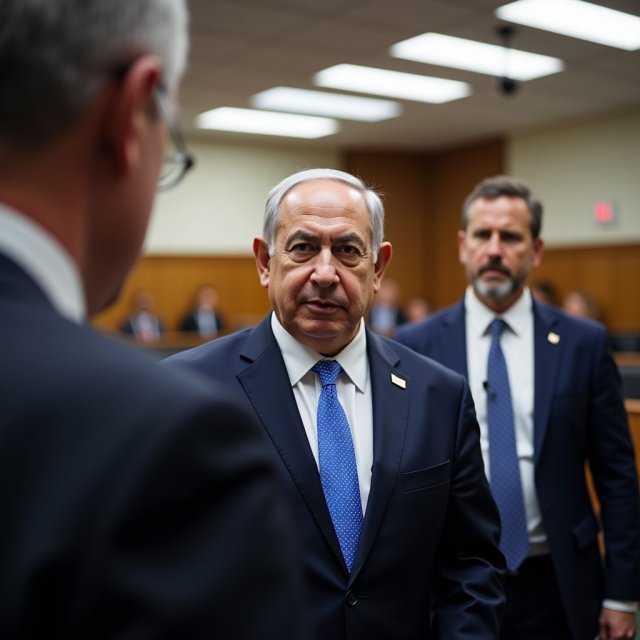 Benjamin Netanyahu en medio de la controversia sobre la solicitud de clemencia y las protestas.