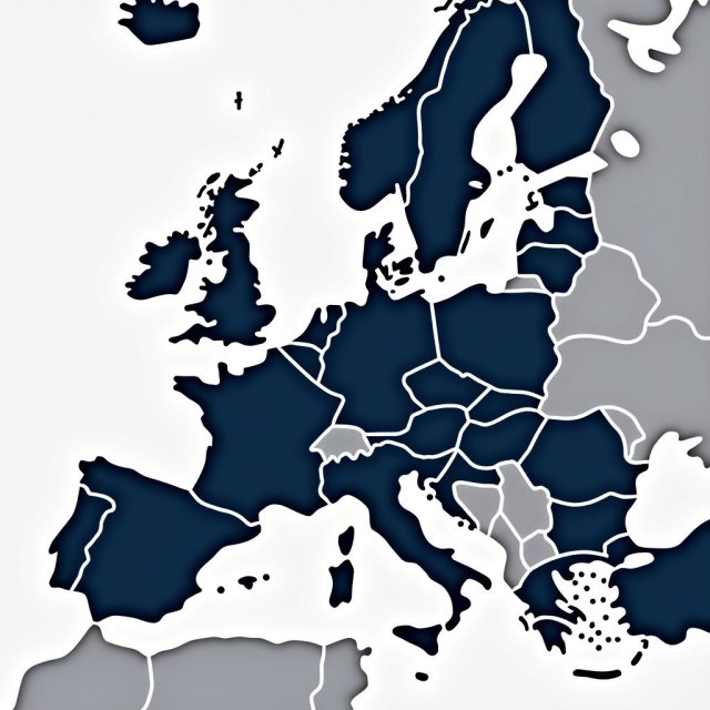 Un mapa de los Países Bajos dentro de la UE, con presupuesto