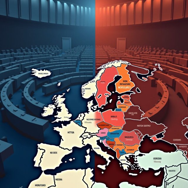 Los miembros del Parlamento Europeo conservadores y de extrema derecha se sientan juntos con un