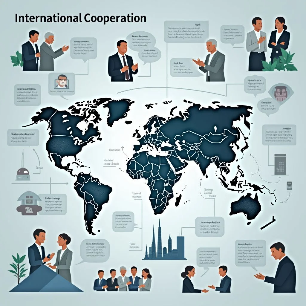 Les dirigeants mondiaux discutent des partenariats commerciaux et économiques internationaux partout dans le monde.