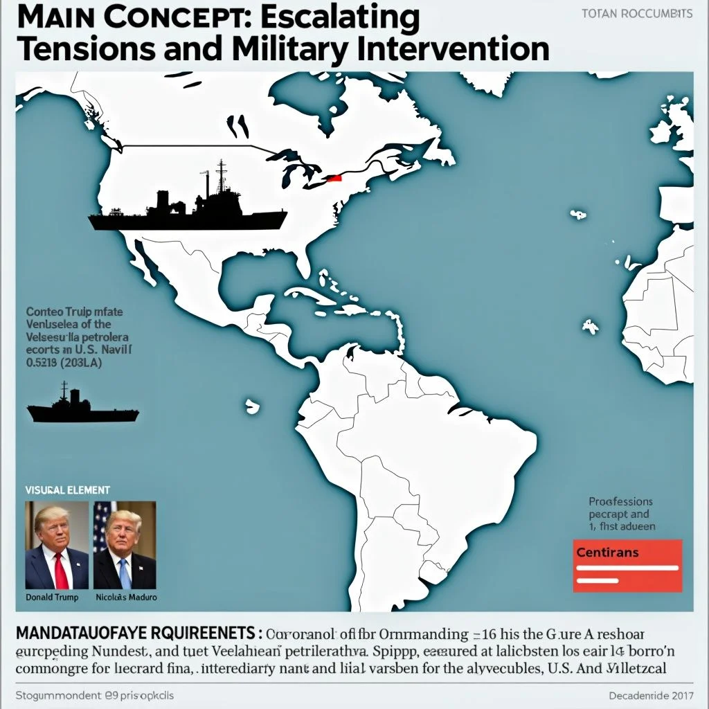 Un plan montre une tension croissante entre les États-Unis et le Venezuela dans la région des Caraïbes.