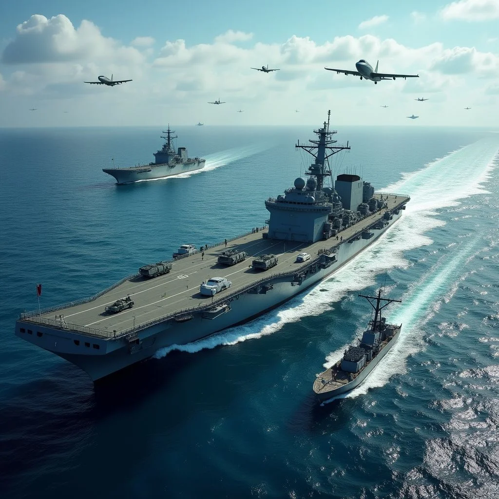 Les navires et les troupes militaires américains déployés dans la région des Caraïbes.