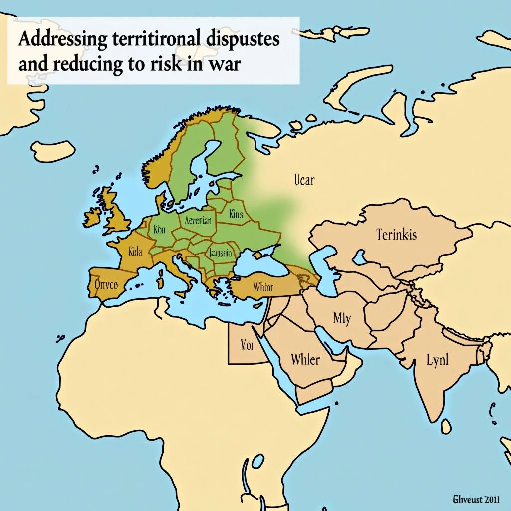 Les cartes et les tables de négociation dépeignent les territoires disputés à l'échelle mondiale.